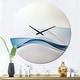 preview thumbnail 1 of 9, Designart '3D Wave of Water Splash' Oversized Modern Wall CLock 36 in. wide x 36 in. high