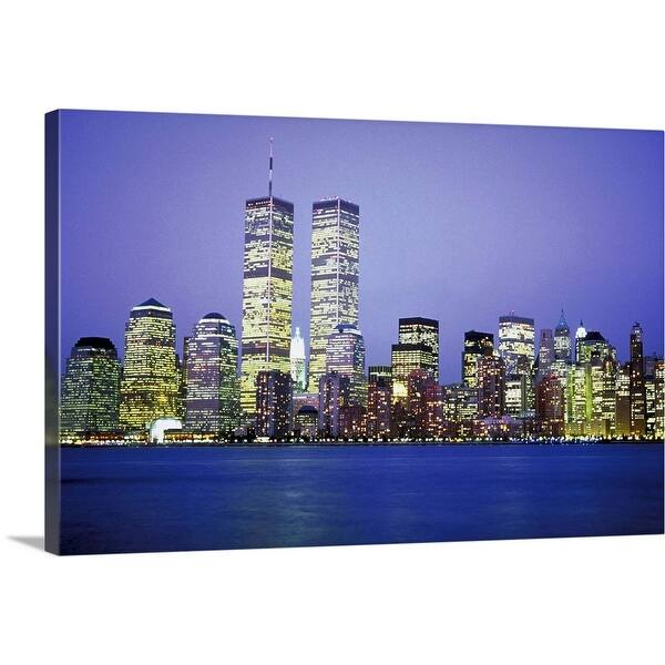 Shop New York City Skyline With World Trade Center Canvas Wall Art Overstock 16496319
