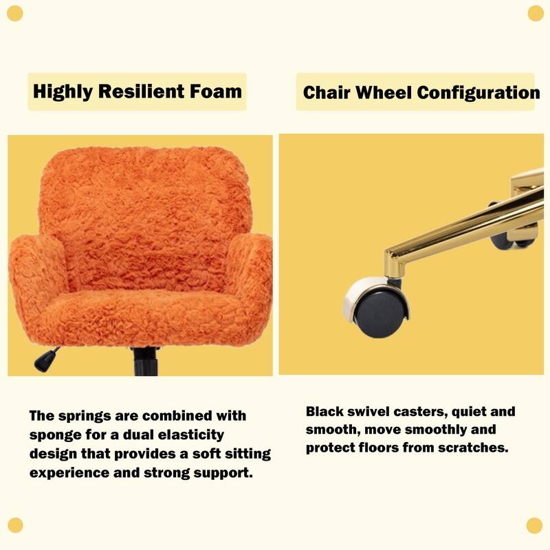 Metal Swivel Home Upholstered Office Chair