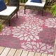 preview thumbnail 67 of 200, JONATHAN Y Floral Textured Weave Indoor/Outdoor Area Rug