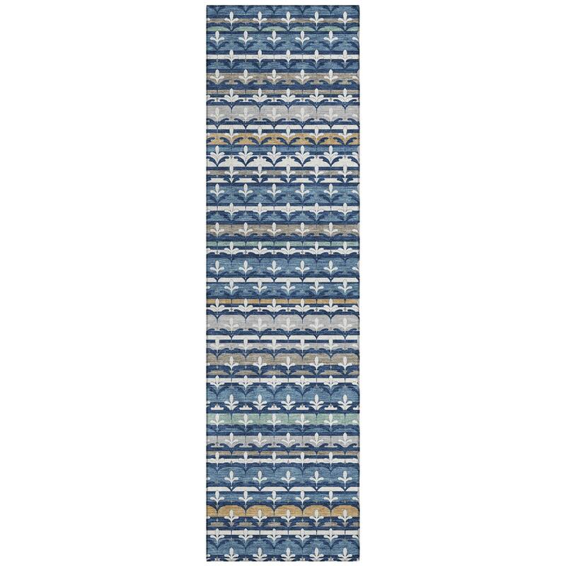 Machine Washable Indoor/ Outdoor Stripe Bramlage Chantille Rug