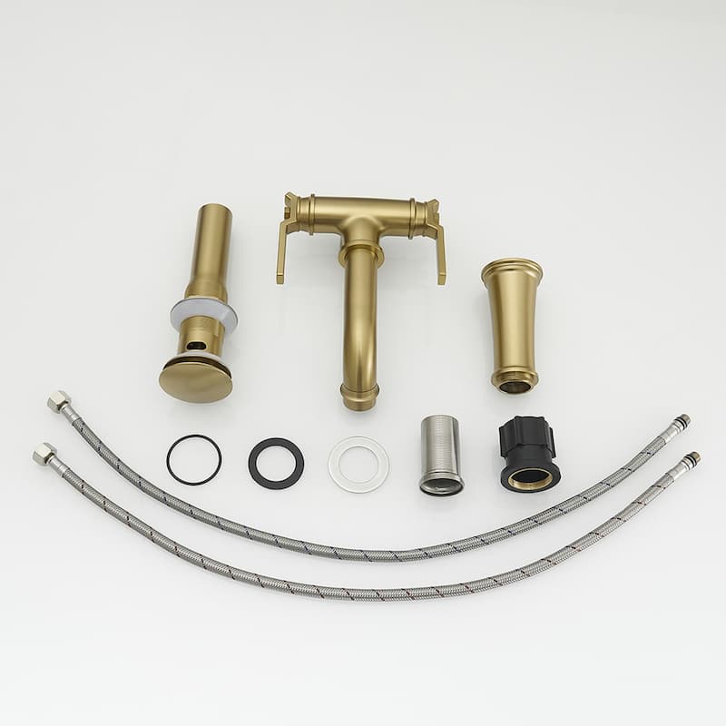 Industrial Style Two Handle Bathroom Faucet
