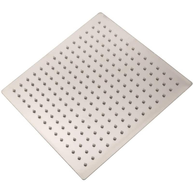 16" Adjustable Ultra Thin 304 Stainless Steel Rain Shower Head - White