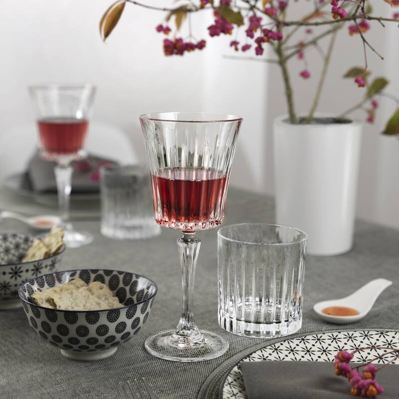 Majestic Gifts Inc. Glass Stemmed Wine Goblets -7 Oz.-Set/6