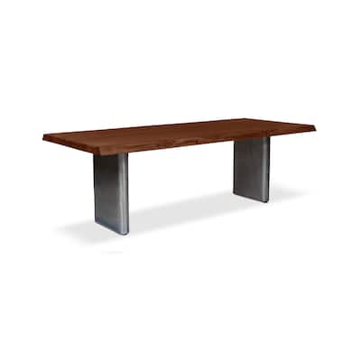 Urbia Brooks Solid Acacia Dining Table - Cast Slab Base