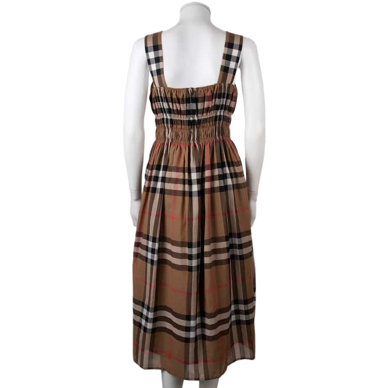 Burberry Delilah Check Dress - Tan