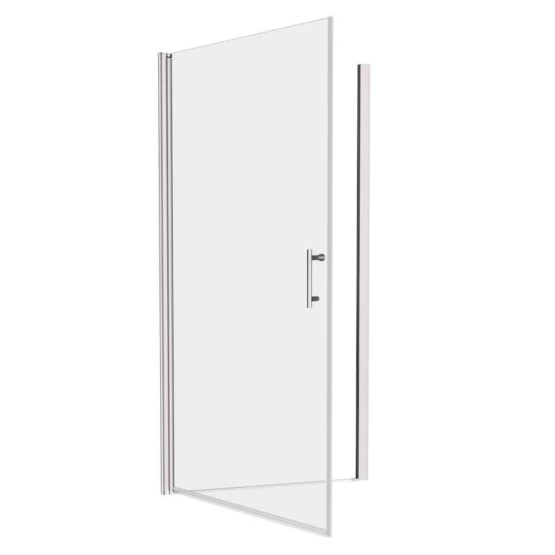 Semi-Frameless Pivot Shower Door with Tempered Glass