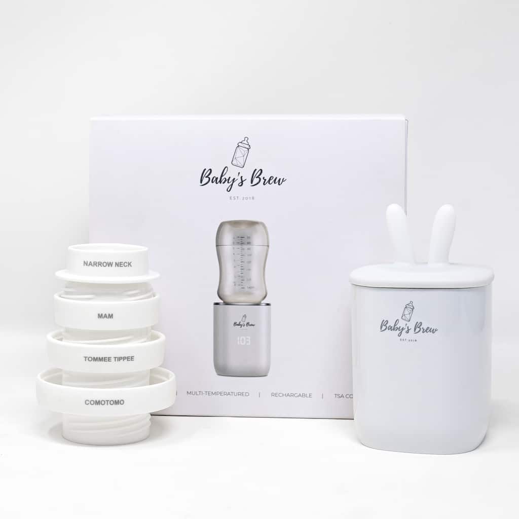 Baby's Brew Warmer + 4 Adapters Set - White