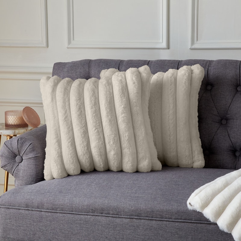Sorra Home Indoor Knife Edge Pillow Set of 2