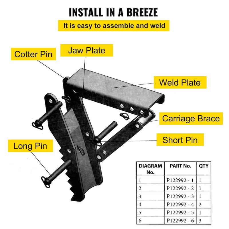 UIMOSO Hydraulic Backhoe Thumb, 18 inch 1/2" Thickness Heavy Duty Excavator Thumb, Black Steel Weld On Thumb Attachments