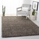 preview thumbnail 16 of 110, SAFAVIEH Milan Shag Maibritt 2-inch Thick Area Rug 3' X 3' Square - Grey