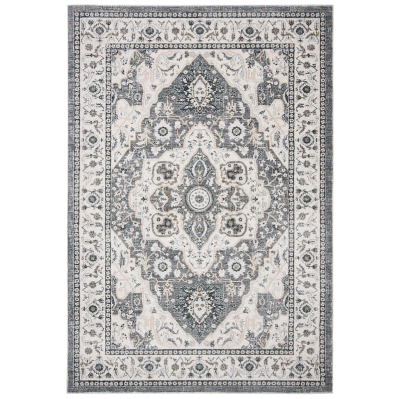 SAFAVIEH Isabella Vergilia Traditional Oriental Rug - Grey/Cream - 5' 3" x 7' 6"