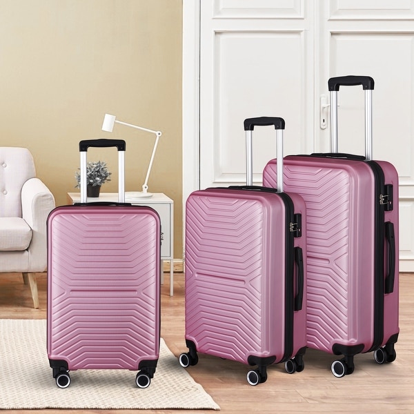 3pcs Clearance Luggage Hardside Lightweight Durable Suitcase sets