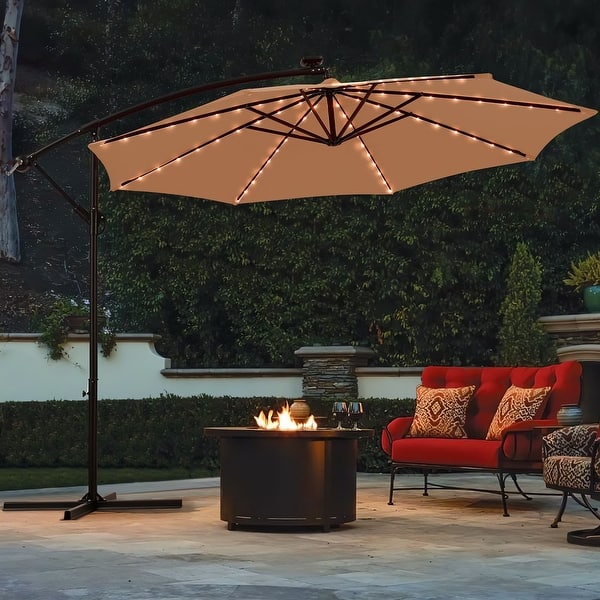11x11 patio umbrella Yaheetech 11FT Patio Umbrella Dark Green