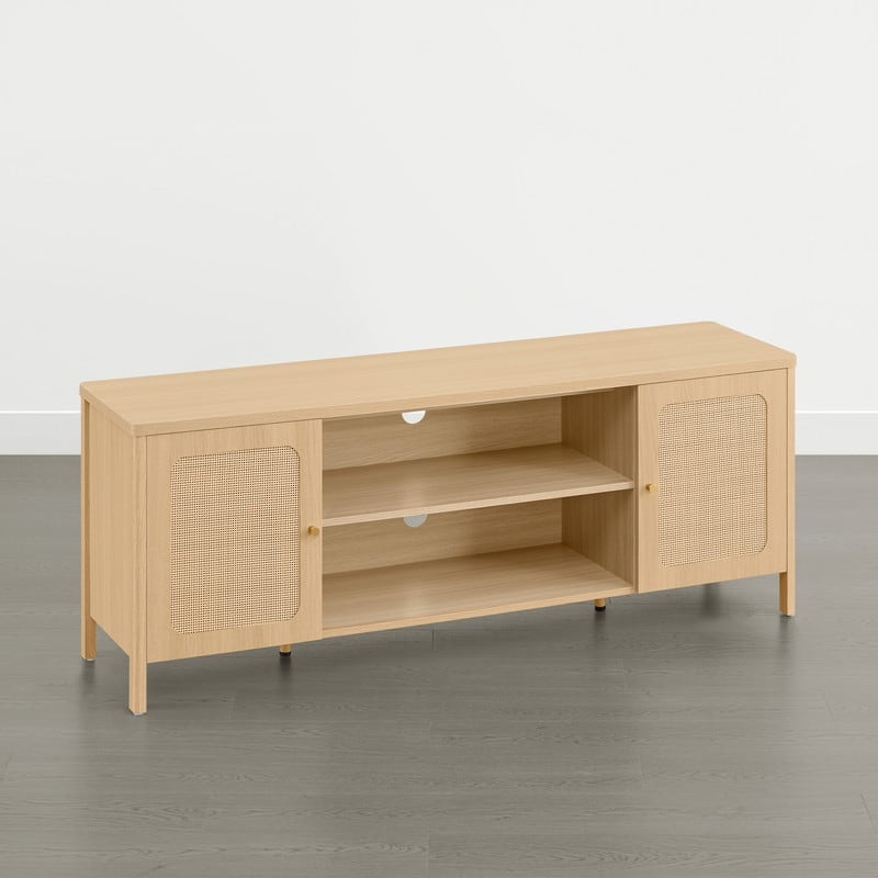 Spruce & Spring 62" Bohemian TV Stand Modern Media Console Entertainment Center