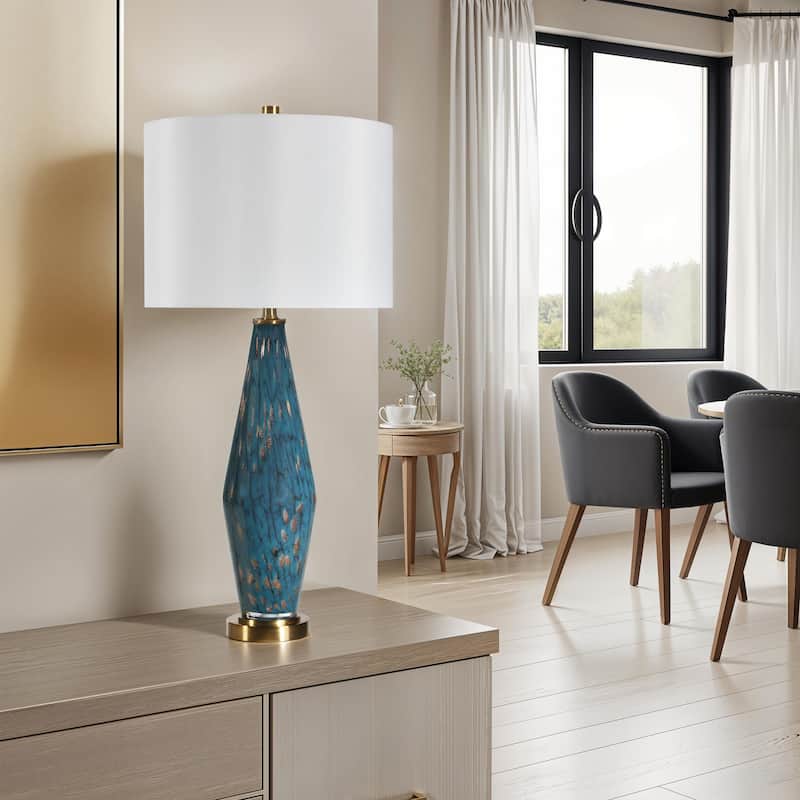 Everren Milo 29.5" Height Table Lamps, Blue