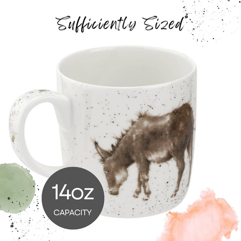 Royal Worcester Wrendale Design Mug Farm Animals