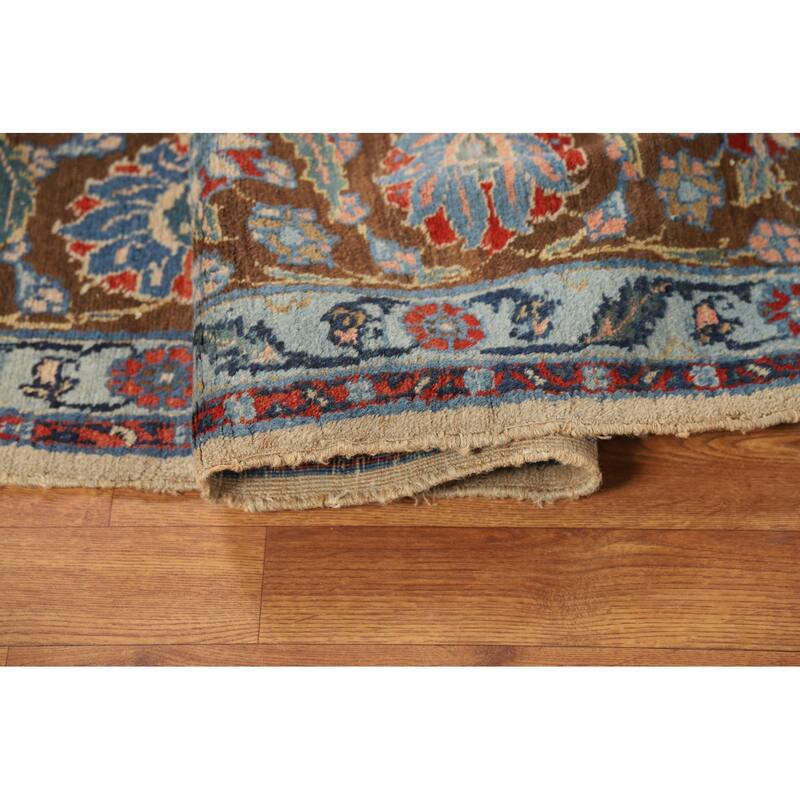 Medallion Tabriz Oriental Vintage Area Rug Hand-Knotted Wool Carpet - 6'7"x 9'7"