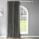 preview thumbnail 11 of 83, Exclusive Fabrics Extra Wide Room Darkening 84-inch Curtain (1 Panel) 100 X 84 - Anthracite Grey