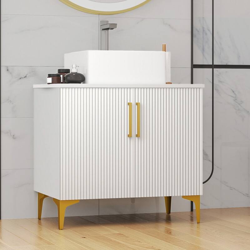 Moasis Single Bathroom Vanity with Ceramic Vessel Sink