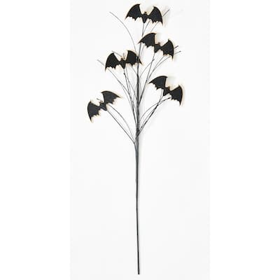 29" Halloween Bats and Twigs Spray, Set of 5