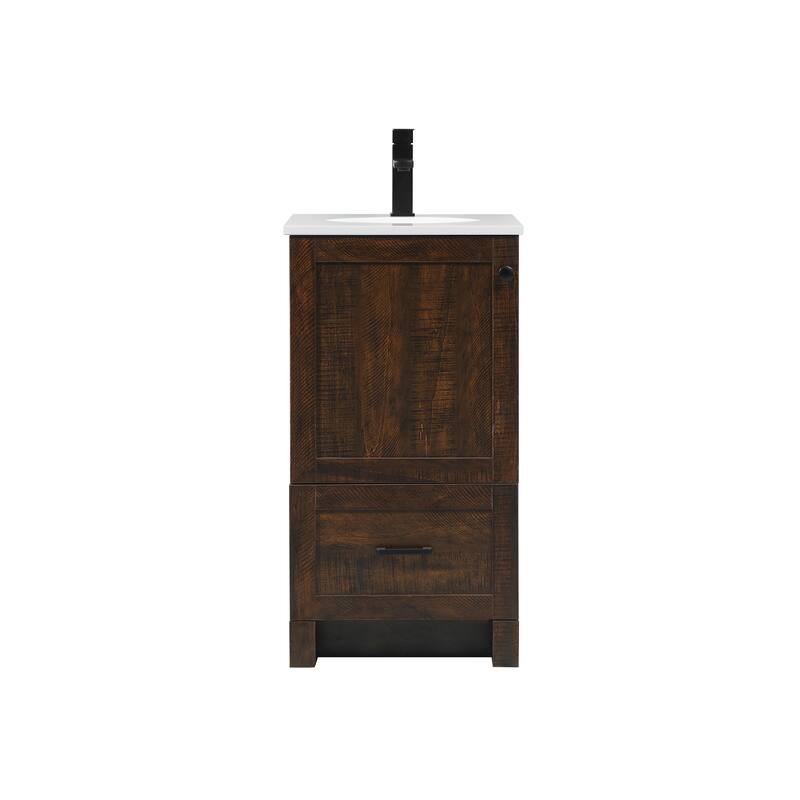 Fresco 18 - 30 Inch Single Bathroom Vanity - 18 Inches - Expresso