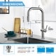preview thumbnail 5 of 8, Single Handle Pull Down Sprayer Kitchen Faucet with Brushed Nickel