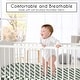 preview thumbnail 2 of 4, Sweet Jojo Designs Green Gingham Checkered Plaid Boy, Girl, Unisex/Gender Neutral Fitted Crib Sheet Vintage Classic Geometric