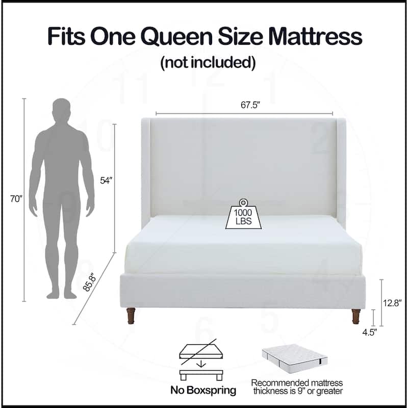 Harper Tall Headboard Upholstered Bed