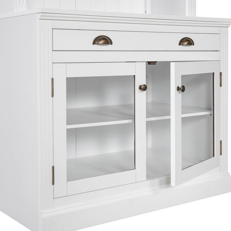 83.4"Tall Bookshelf with LED Lighting