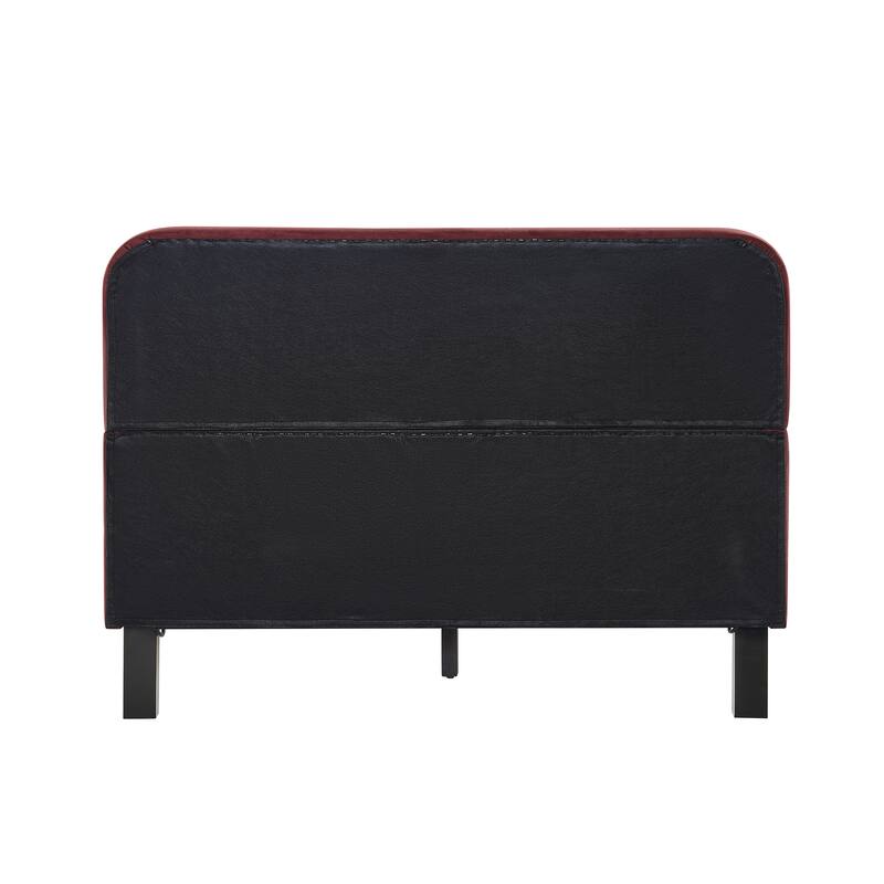 Studio Living Ashton Full Upholstered Bed in Velvet Fabric