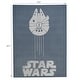 preview thumbnail 6 of 5, Lambs & Ivy Star Wars Signature Millennium Falcon Blue/Gray Knit Baby Blanket