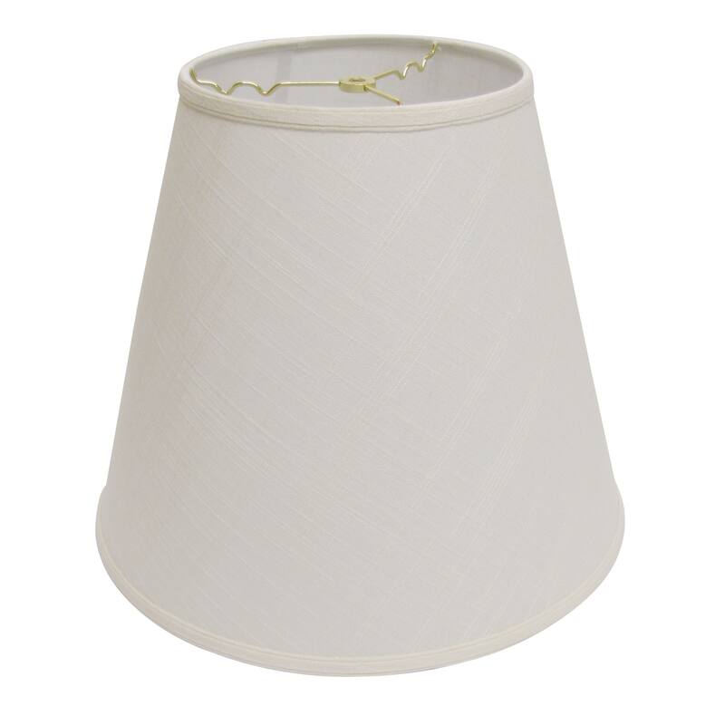 Extra Deep Hardback Lampshade with Washer Fitter, Beige - White