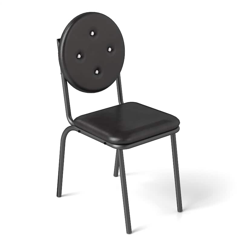 Modern Faux Leather Dining Chairs with Waterproof Surface, for Kitchen, Dining Room and Living Room, 4-Piece Set