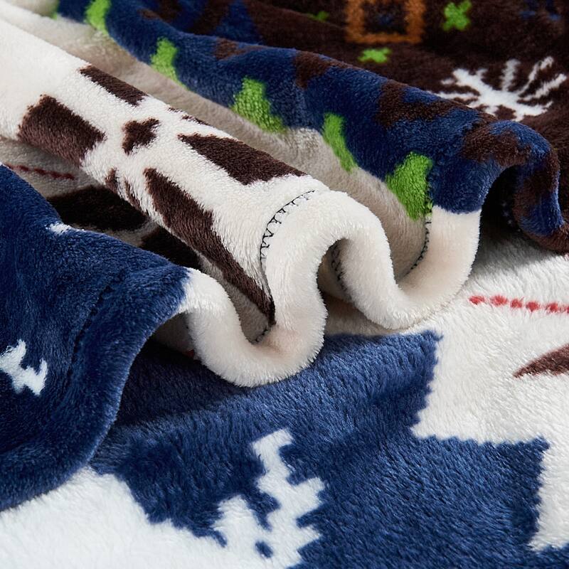 Serenta Printed Christmas Flannel Fleece Blanket