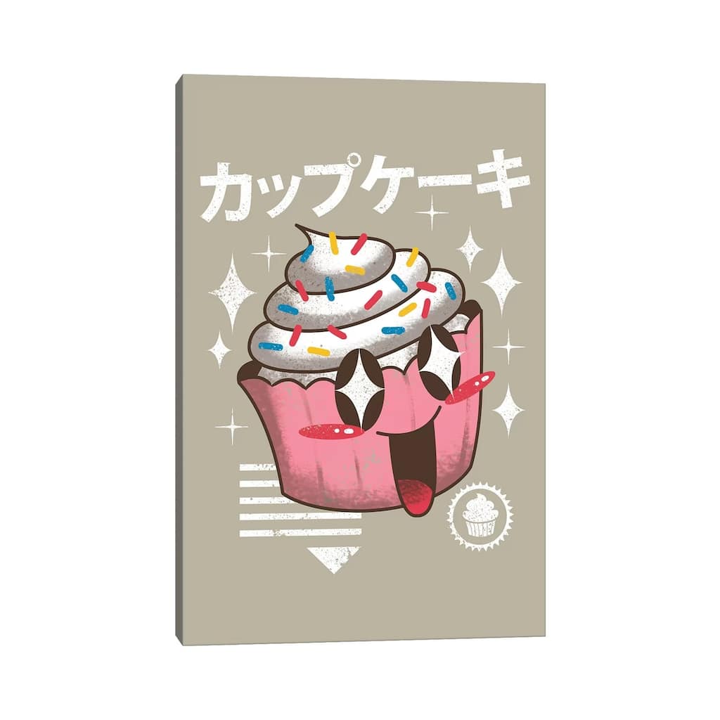 iCanvas "Kawaii Cupcake" by Vincent Trinidad Canvas Print