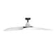 preview thumbnail 9 of 11, 54" White Propeller ABS 3-blade Modern Outdoor Ceiling Fan without Light