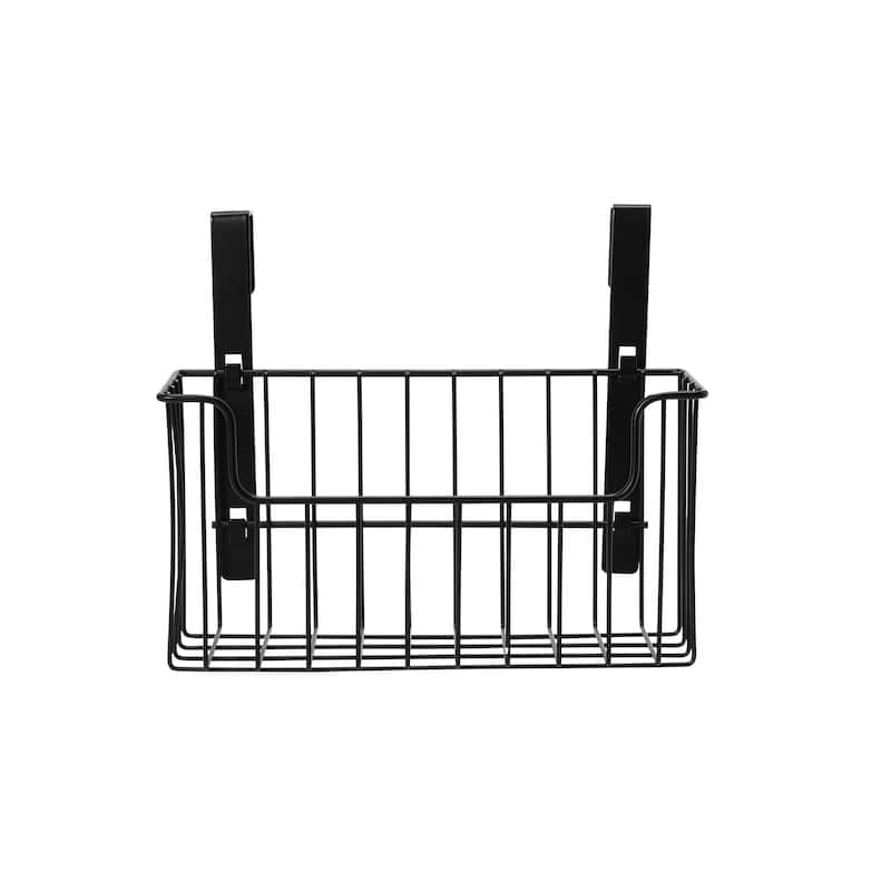 Household Essentials Over the Door Cut Out Metal Basket - 6.3"L x 10.6"W x 9.1"H
