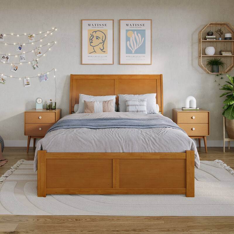 Portland Platform Bed with Footboard and Storage Drawers