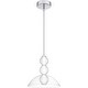 preview thumbnail 1 of 7, Elway Integrated LED Polished Chrome Pendant