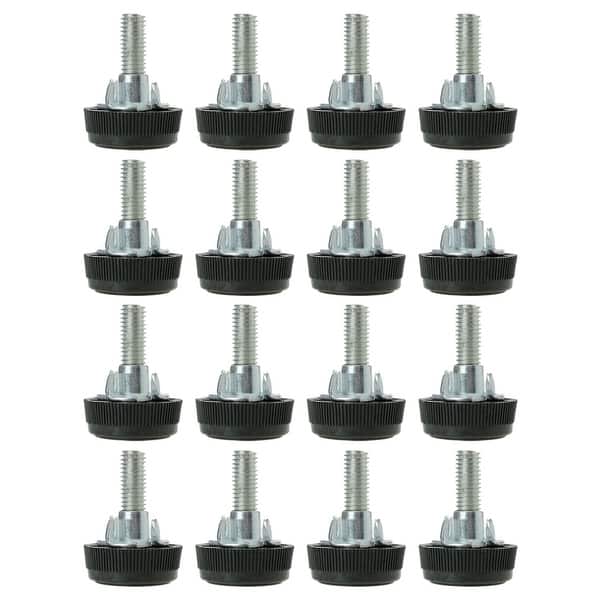 Leveling Foot Adjuster 20 Pcs M6 X 15mm Screw On Furniture Glide Leveling Foot Adjuster For Furniture Legs Amazon Com
