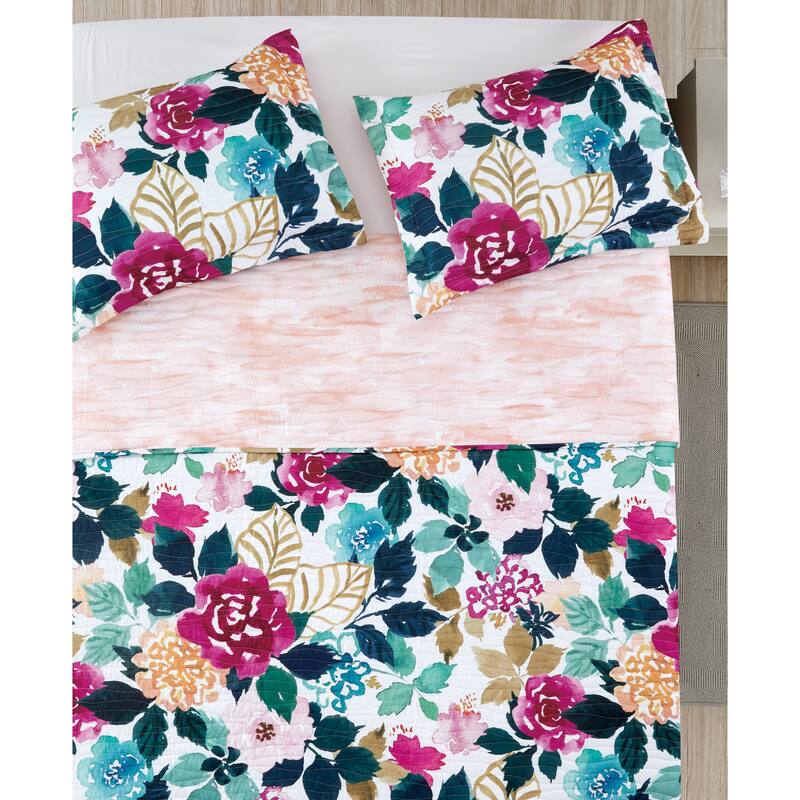 BARBARIAN by Barbra Ignatiev Fashion Floral Quilt Set