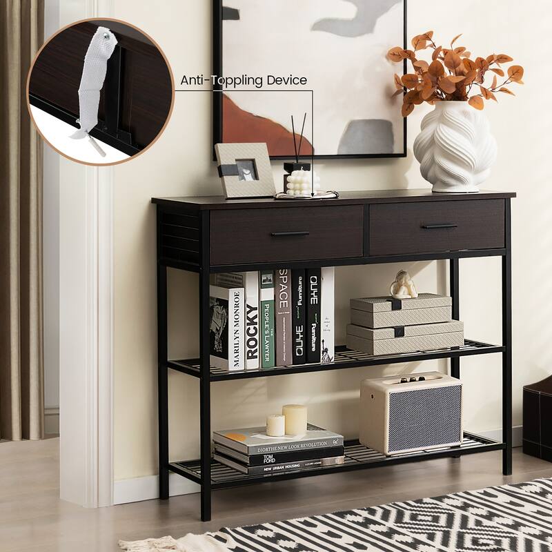 Costway Console Entryway Sofa Table with 2 Drawers for Entrance Living - See Details