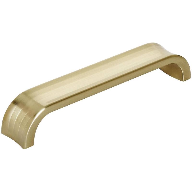Amerock Concentric 5-1/16 Inch Center to Center Handle Cabinet Pull - Golden Champagne