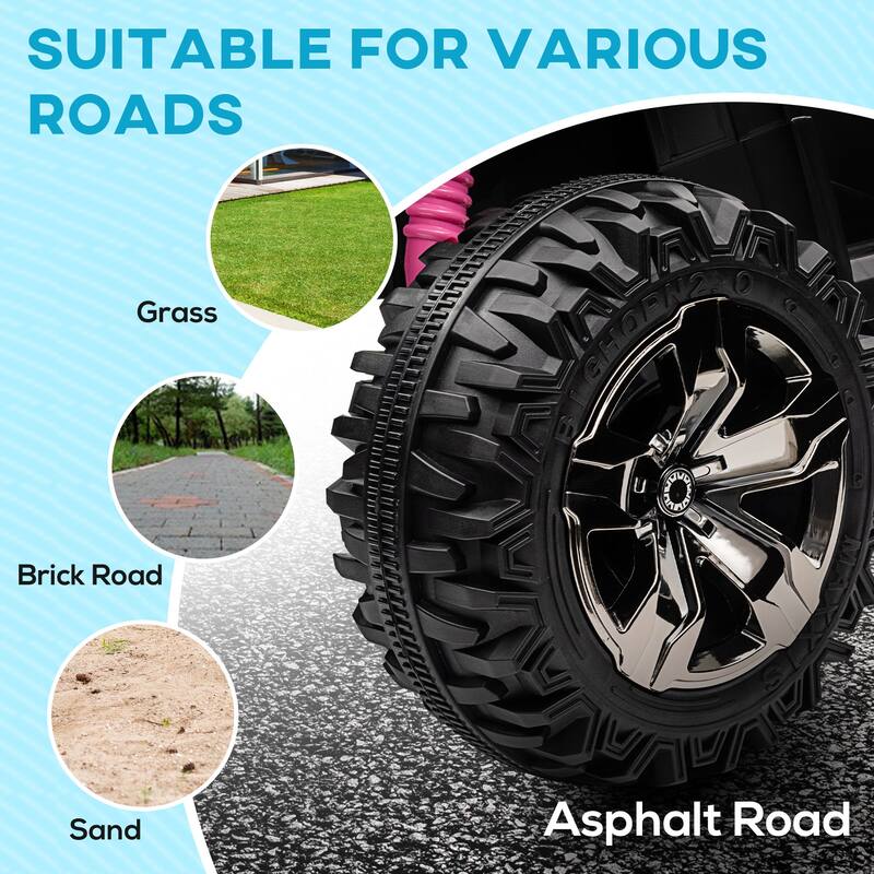 12V Battery-Powered Kids ATV Ride-On Car with LED Headlights, MP3, USB, and Rechargeable Battery