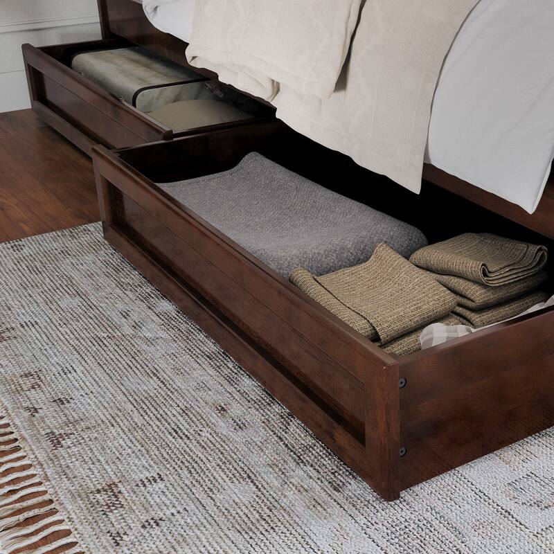 Felicity Platform Bed with Panel Footboard and Storage Drawers