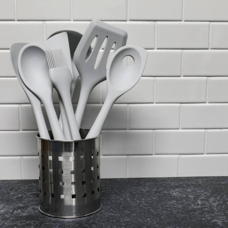 Chef Craft 7 Piece Premium Silicone Kitchen Tool and Utensil Set