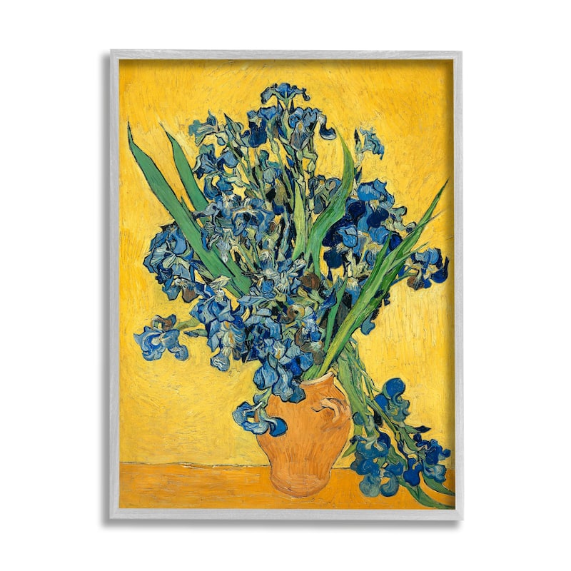 Stupell Van Gogh Irises Post Impressionist Painting, 11 x 14, Design By Artist Vincent Van Gogh - Multi-Color