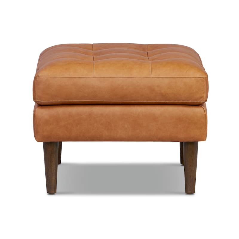 Poly & Bark Napa Ottoman - Full Grain Genuine Italian Leather