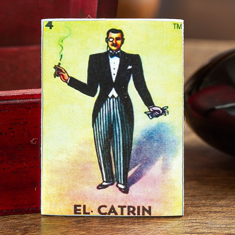 Novica Handmade The Catrin Decoupage Wooden Magnet